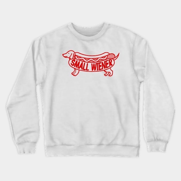 Small wiener Crewneck Sweatshirt by PaletteDesigns